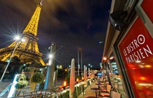 Paseo en crucero y cena en el muelle «Paris Bistro»