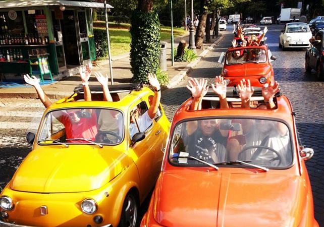 Tour of Rome in a Fiat 500 Convoy: Must-see sites & lesser-known gems