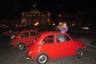 Visite de Rome de nuit en Fiat 500 en convoi