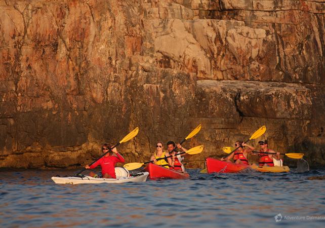 Dubrovnik Balade En Kayak En Mer Adriatique Au Coucher De