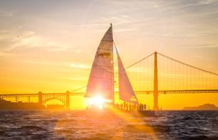 Croisière en catamaran dans la baie de San Francisco au coucher du soleil