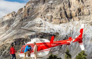 Survol privé en hélicoptère des Rocheuses canadiennes - au départ de Canmore