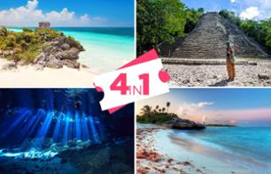 Day trip to the Mayan archaeological sites of Tulum and Coba + swimming in a Cenote - transport included