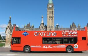 Visite d’Ottawa et de Gatineau en bus à arrêts multiples – Pass 1 ou 2 jours