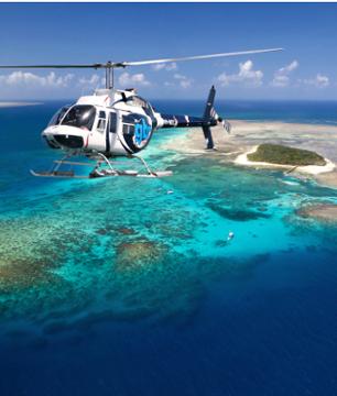 Survol de la Grande Barrière de Corail en hélicoptère – Au départ de Cairns