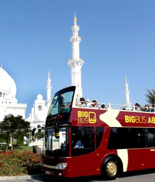 Tour panorámico de Abu Dhabi – Autobús con techo descubierto y paradas múltiples – Pase de 1, 2 o 5 días