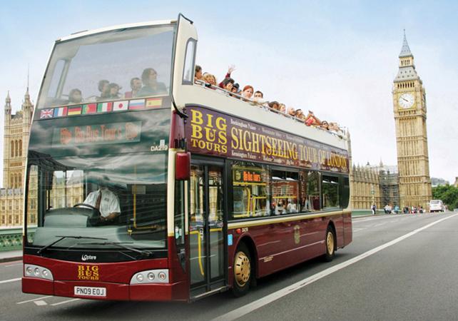 London Hop-On Hop-Off Bus Tour - 24h or 48h pass - Thames Cruise included