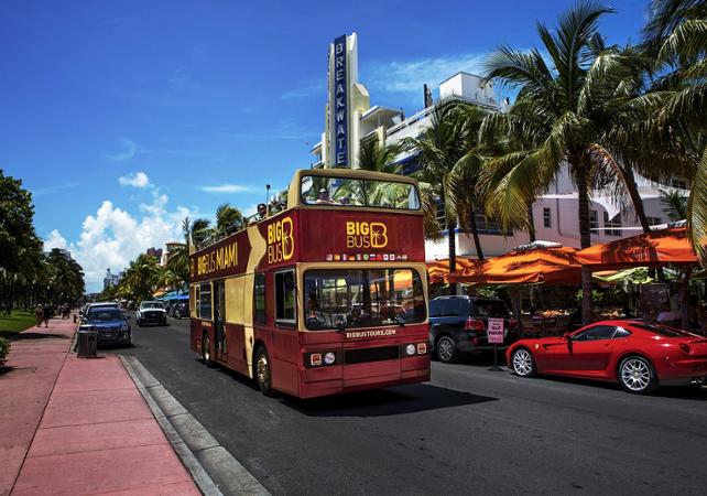 Miami Hop on hop off bus tour - 1 or 2-day pass