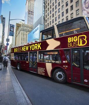 Tour de New York en bus à arrêts multiples – Pass 1, 2 ou 3 jours Uptown & Downtown Manhattan