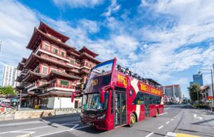 Visite de Singapour en bus panoramique à arrêts multiples -  Pass 1 ou 2 jours