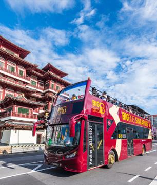 Tour de Singapour en bus panoramique -  Pass 24h avec arrêts multiples