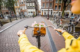 Visite guidée à vélo des incontournables d'Amsterdam (3h) - Audioguide en français