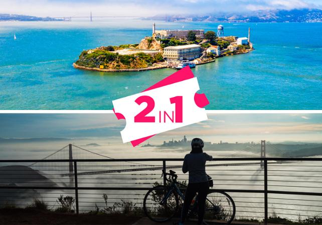 Billet Alcatraz + Location de vélo électrique à San Francisco