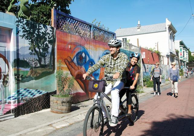 Tour complet de San Francisco à vélo électrique (Fisherman's Warf, Chinatown, Painted Ladies, Mission, Castro, Oracle Park)