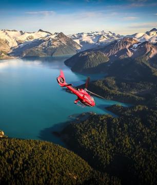Survol en hélicoptère de Whistler, du Glacier Cheakamus et du parc provincial Garibaldi avec atterrissage sur la montagne Rainbow (40 min)
