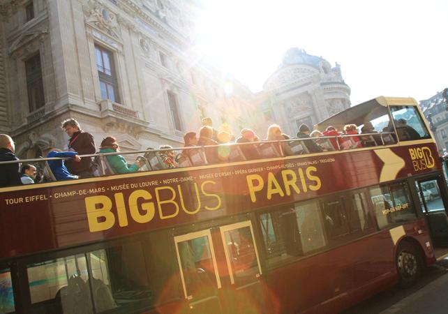 Pass 1 ou 2 jours pour se déplacer dans Paris en bus à impériale (billets open)
