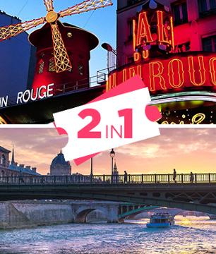 2-in-1 Offer: Evening River Cruise & Moulin Rouge Show