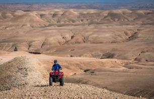Guided quad bike tour in the Agafay desert, with tea tasting - Transfers included from Marrakech