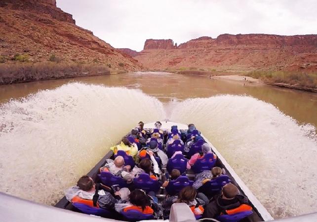 Tour en speed boat sur le fleuve Colorado - 1h - Moab