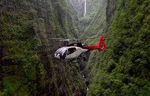 Helicopter flight over Reunion Island: Piton de la Fournaise, 3 cirques, and Trou de Fer (45min), from Saint Pierre - Transfers included