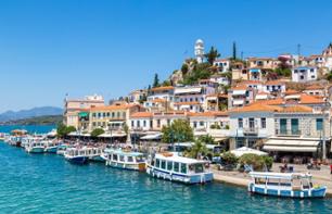 Croisière d’une journée vers les îles de Poros, Hydra et Égine au départ d’Athènes - transferts vers le Pirée en option