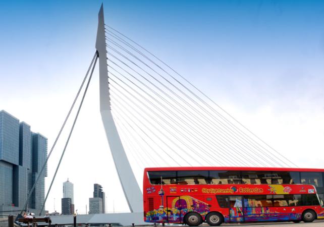 Visite de Rotterdam en bus panoramique à arrêts multiples - Pass 24h