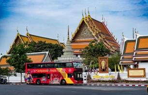 Visite de Bangkok en bus à arrêts multiples - Pass 24h, 48h ou 72h