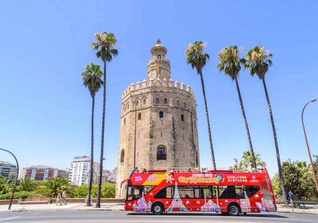 Visite de Séville en bus à arrêts multiples – Pass 24H