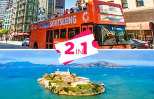 Billet Alcatraz + Tour en bus panoramique à arrêts multiples (Pass 1 ou 2 jours) – San Francisco