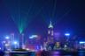Hong Kong de nuit : visite, dîner croisière et spectacle « Symphonie des Lumières »