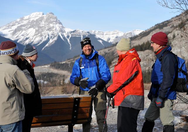 hikes: by foot or in snowshoes: hike on the bed of a frozen