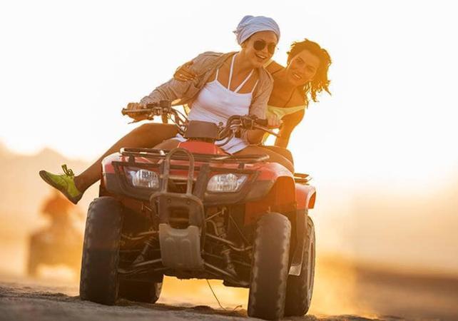 Excursion de 3h en quad sur l’île de Djerba au coucher de soleil - Transfert hôtel inclus