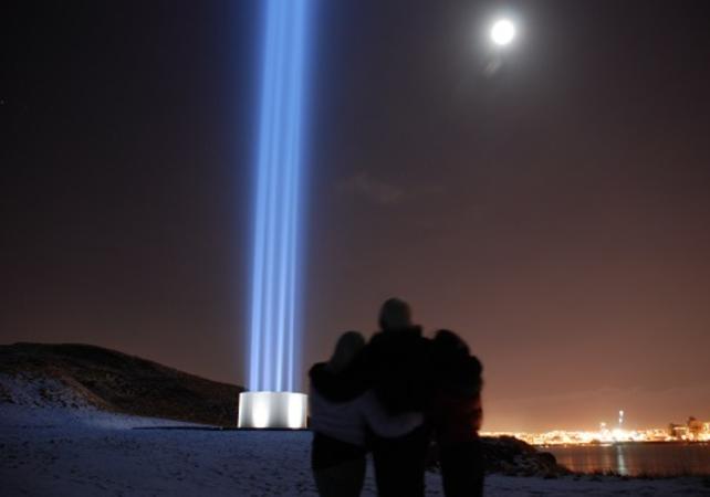 Visite guidée de la « Tour  Imagine Peace » sur l’île de Videy – départ de Reykjavik