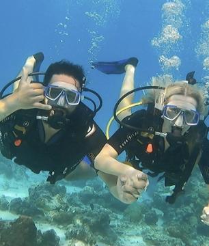 Baptême de plongée à Bora Bora & sessions de plongée en option – Transferts hôtel inclus