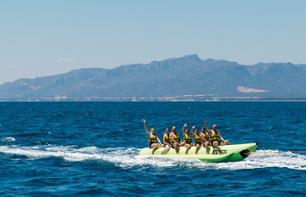 Banana boat ride in Salou - 15 mins