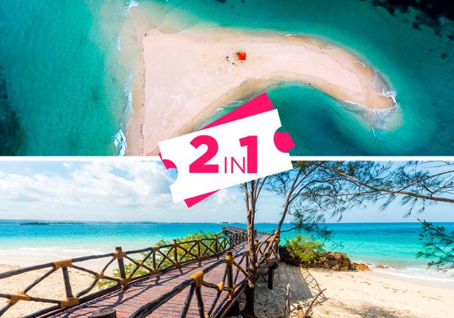 Excursion d'une journée à Nakupenda Beach & Prison Island (déjeuner inclus) - En français - Transfert hôtel inclus - Zanzibar