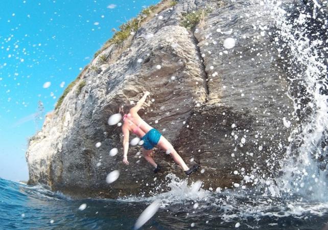 Escalade - Psicobloc et sauts dans la mer Adriatique à Split