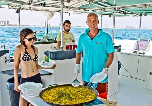 Catamaran Cruise & Paella Lunch – 5 Drinks Option