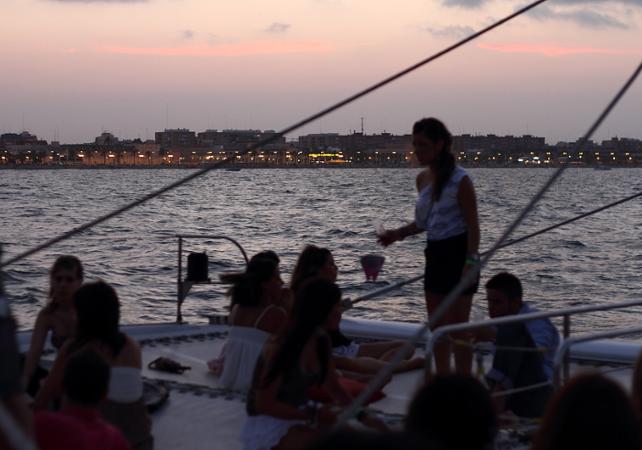 Excursion en catamaran au coucher du soleil à Málaga
