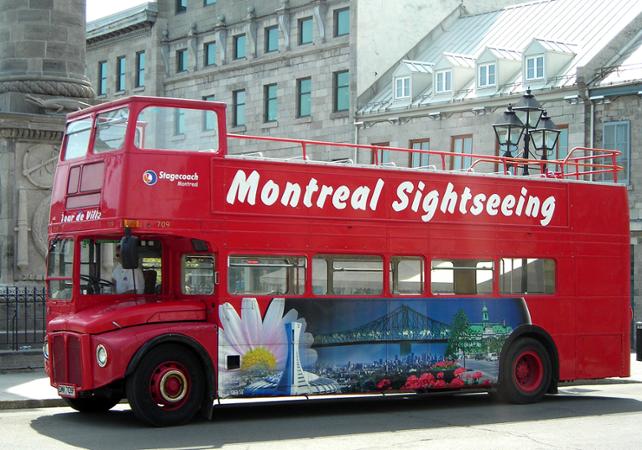 Tour de Montréal en bus à impériale -  Pass 2 jours