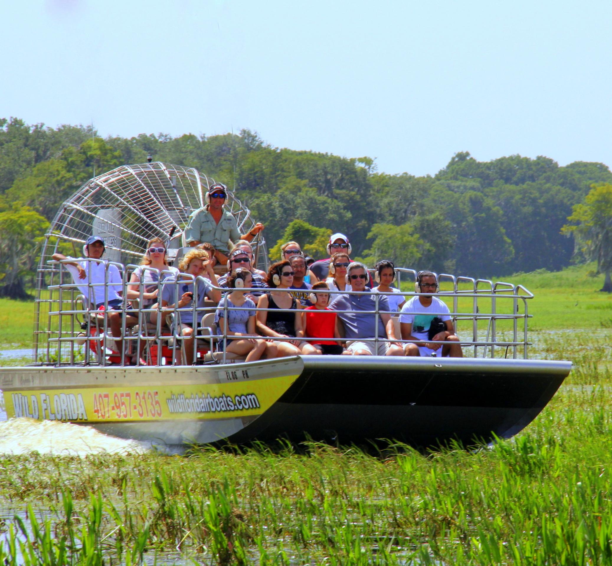 Airboat tour of the swamps- Transport from Orlando included