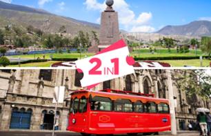 Visite guidée de Quito en tramway traditionnel & Excursion au Centre du Monde