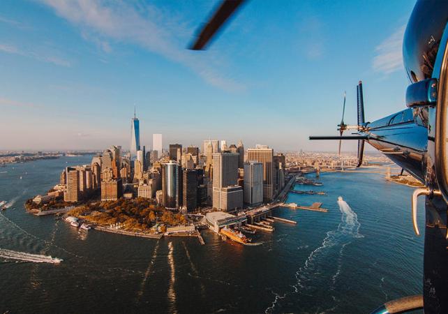 Helicopter Flight over New York