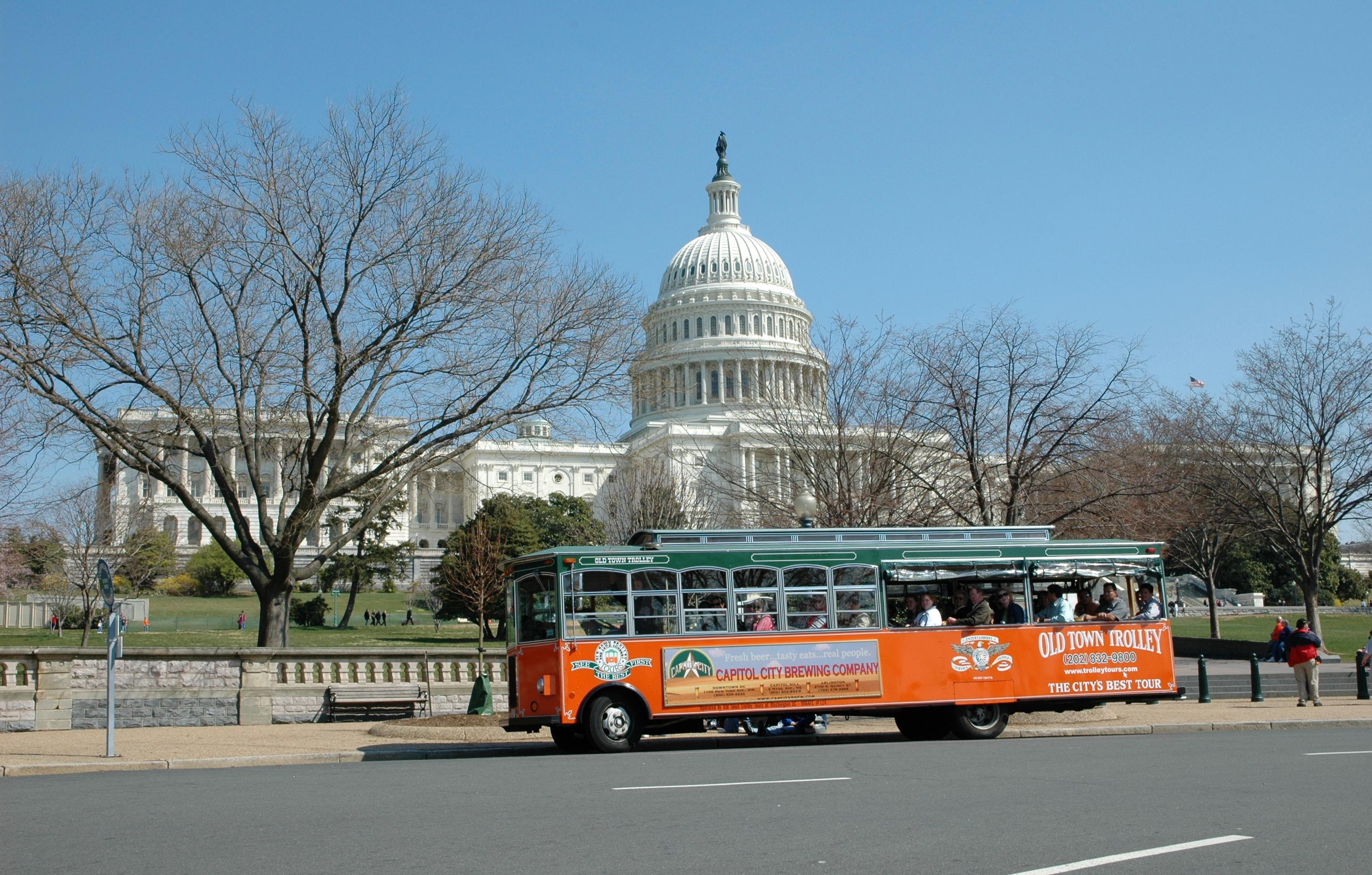 Washington, DC Trolley Bus Tour – hop-on, hop-off