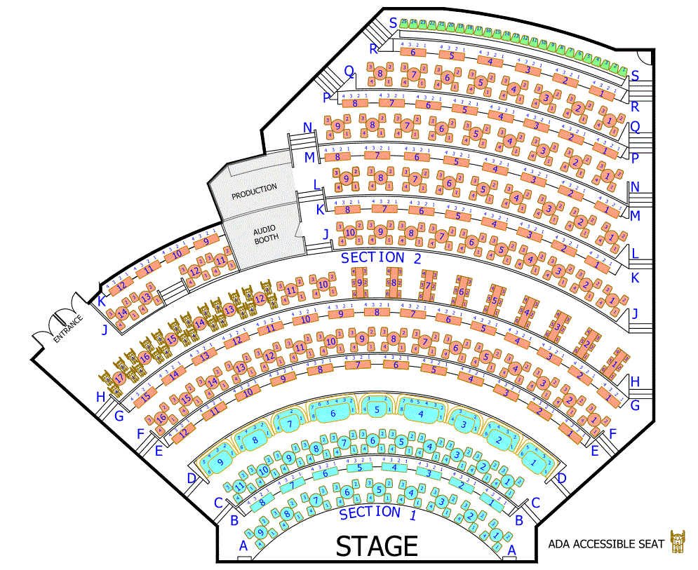 Le Reve Seating Chart