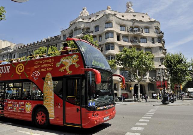 Tour de Barcelone en bus à arrêts multiples : Pass 24 ou 48 heures