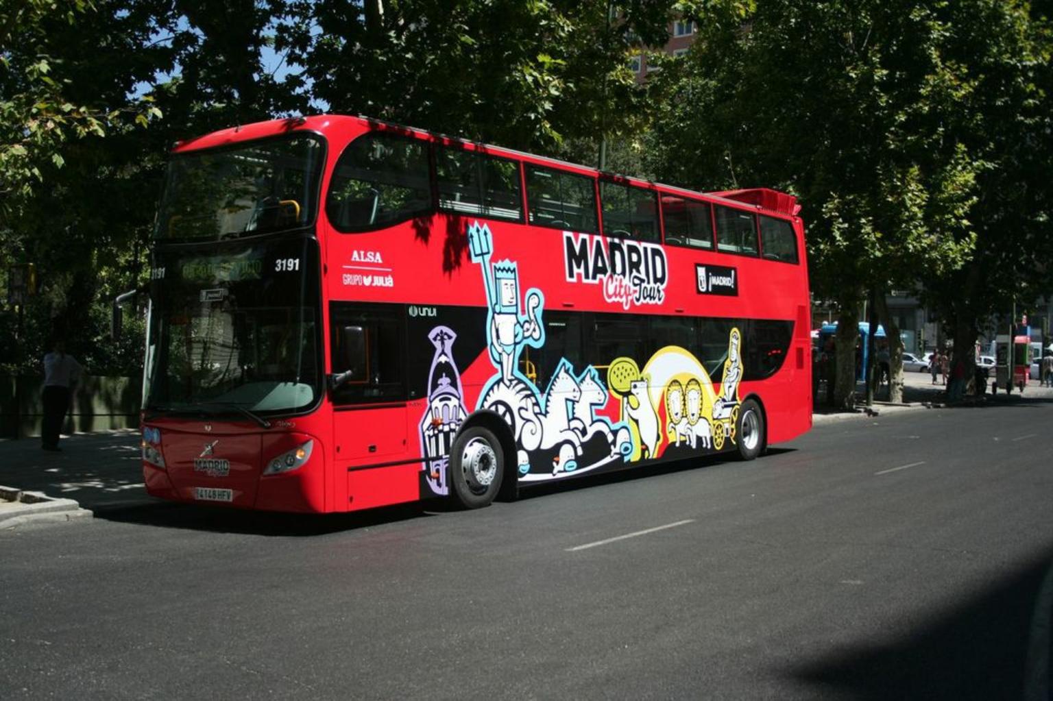 Visita de Madrid en autobús: pase de 1 o 2 días