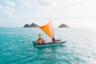 Hawaiian pirogue sail and snorkelling in the Mokulua Islands (private tour) - Kailuah beach, Oahu