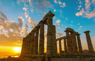 Excursion vers le Cap Sounion et temple de Poséidon au coucher de soleil - au départ d'Athènes