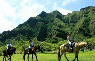Horse riding at Kualoa Ranch - Honolulu, Oahu
